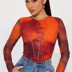 Fashion Nova Corset Top Small